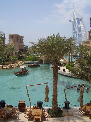 View of the Burj El Arab from Madinat