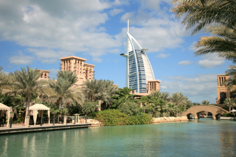 View Of Burj El Arab From Madinat Jumeirah