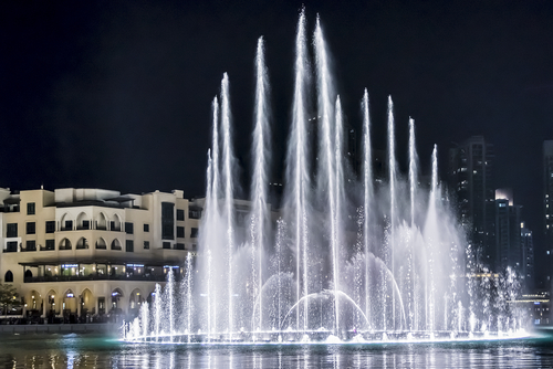 Dubai Fountains At Night