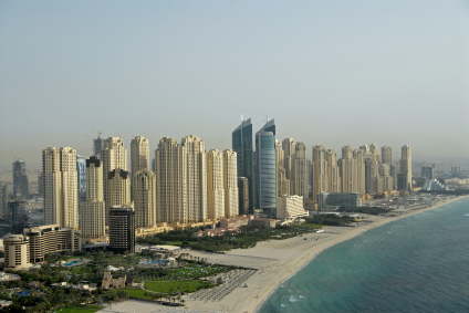 Dubai Jumeirah Beach From The Air